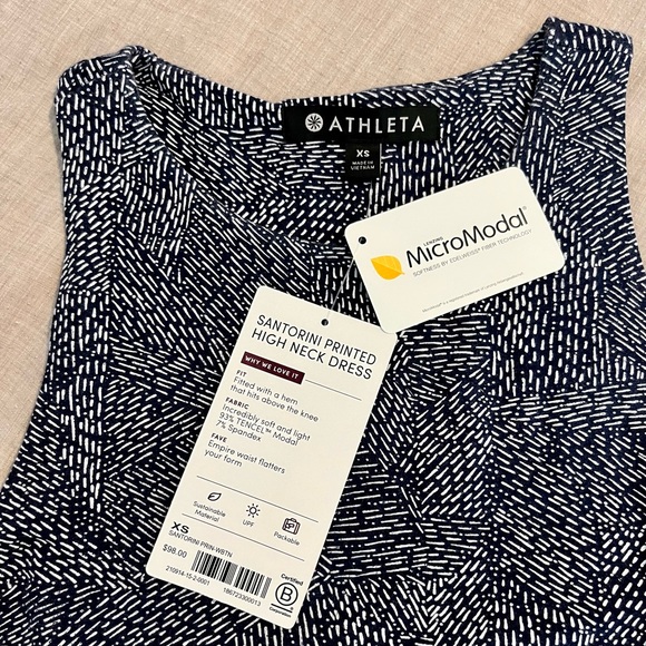 Athleta Santorini Printed High Neck Dress - Picture 4 of 6